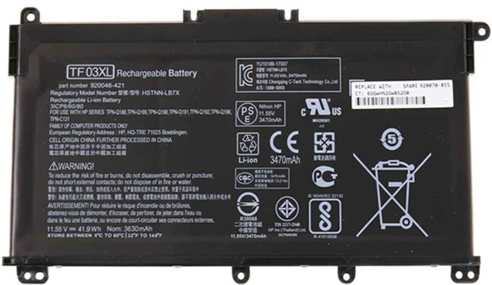 Battery for HP Pavilion 14-BF020TX laptop