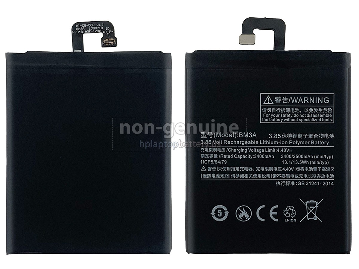 replacement XiaoMi NOTE 3 battery