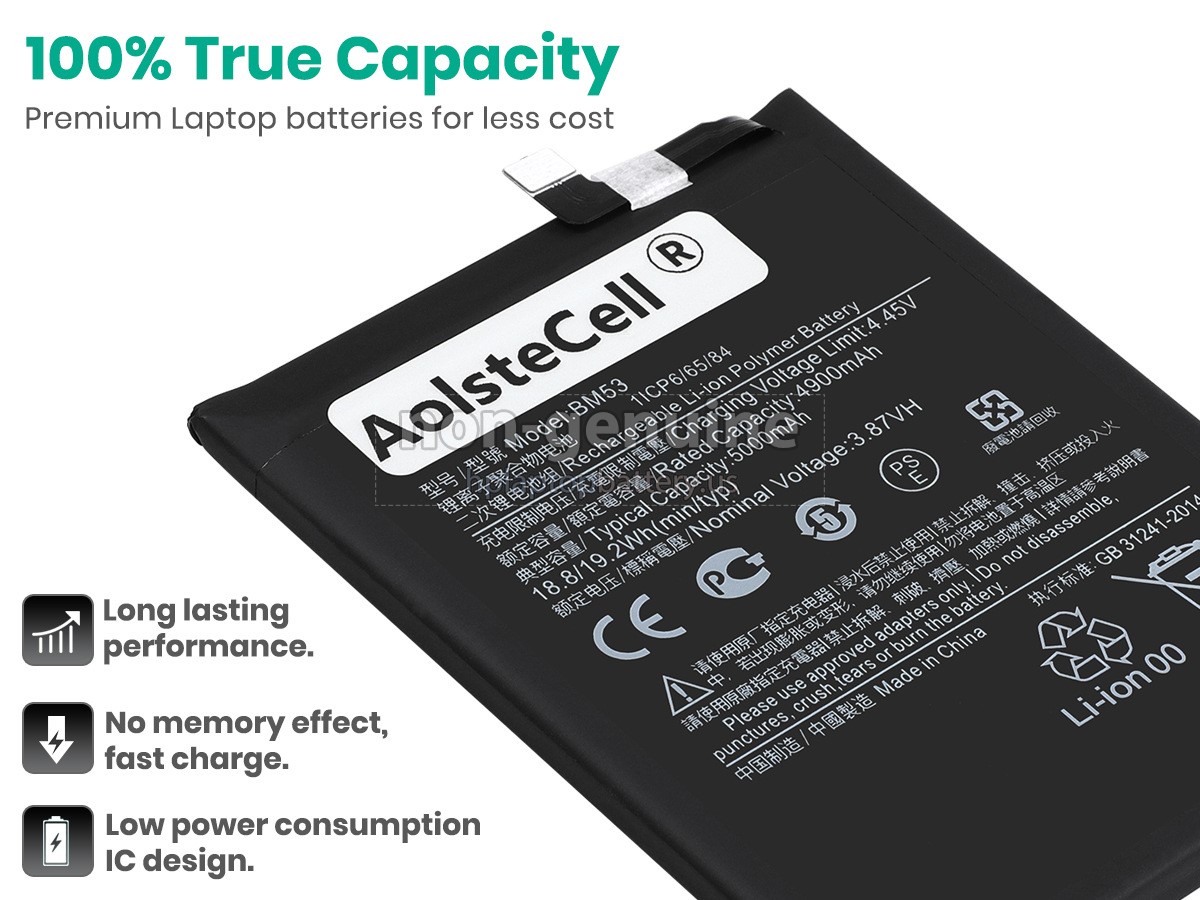 replacement XiaoMi M2007J17C battery