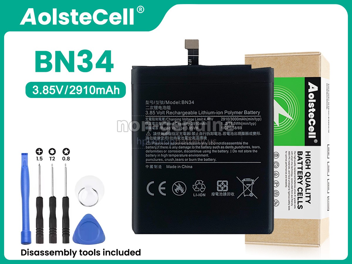 replacement XiaoMi BN34 battery