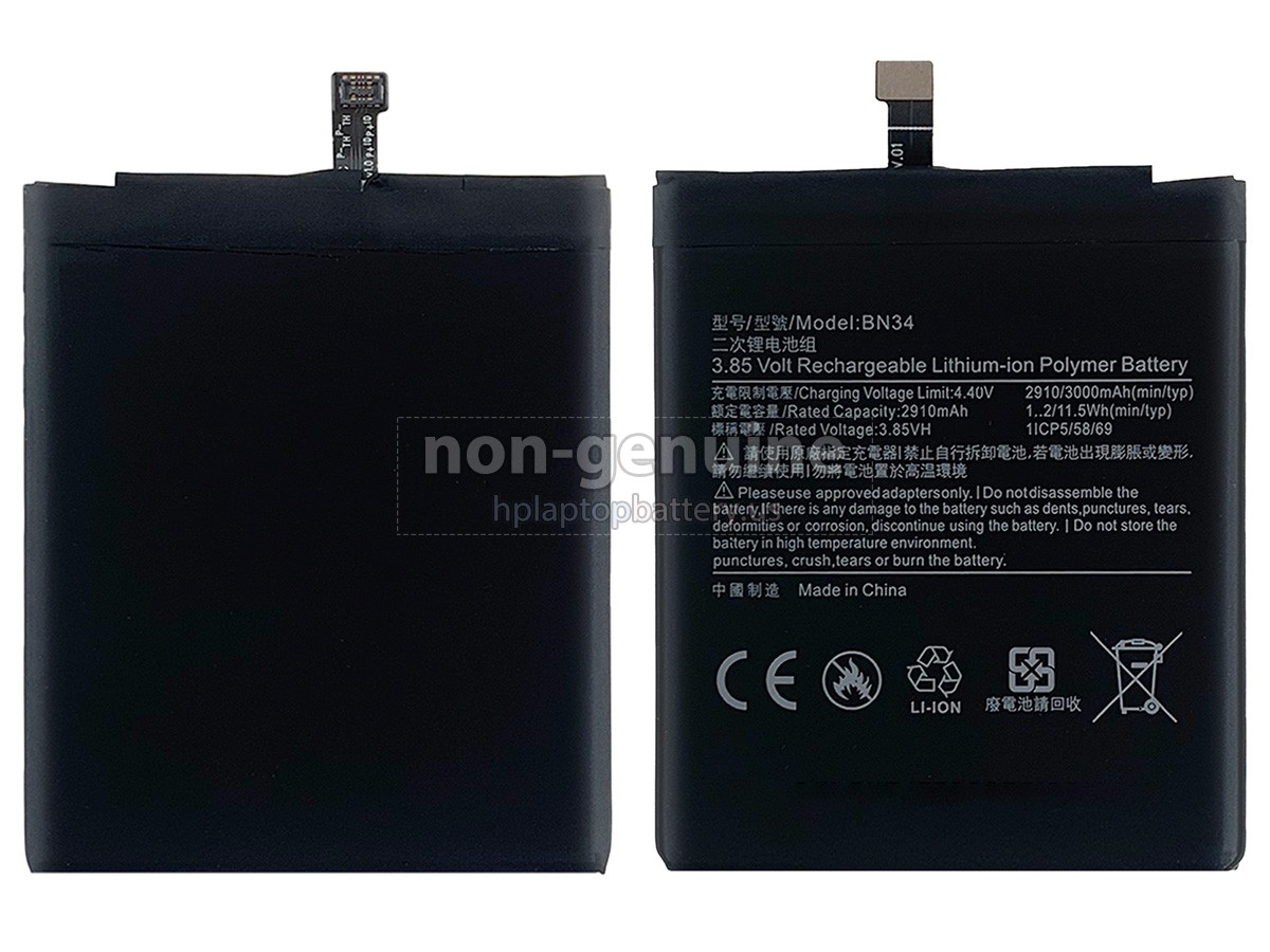 replacement XiaoMi BN34 battery