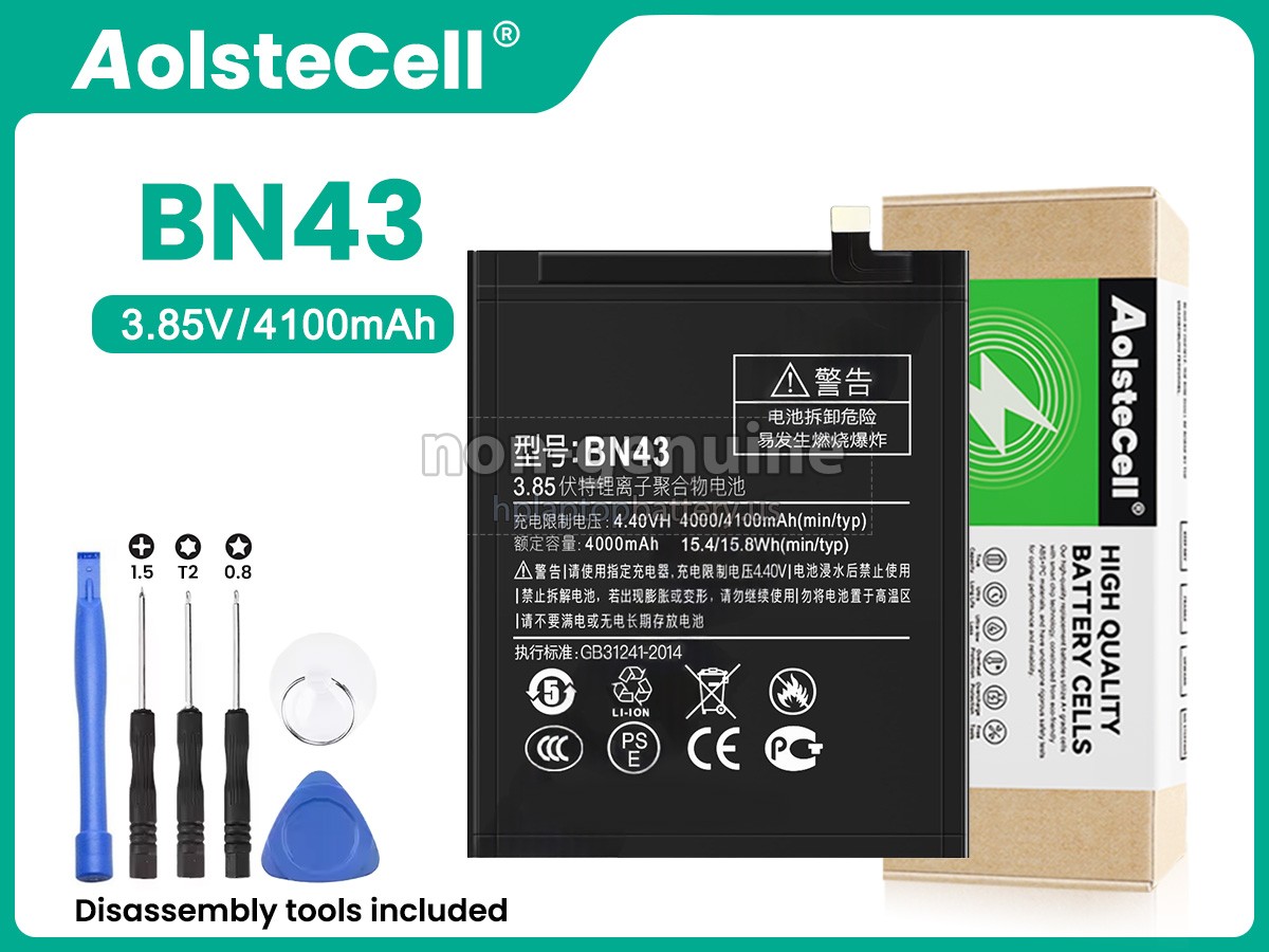 replacement XiaoMi NOTE4X battery