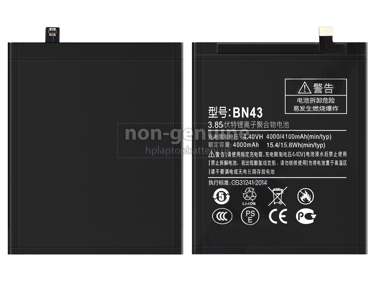 replacement XiaoMi NOTE4X battery
