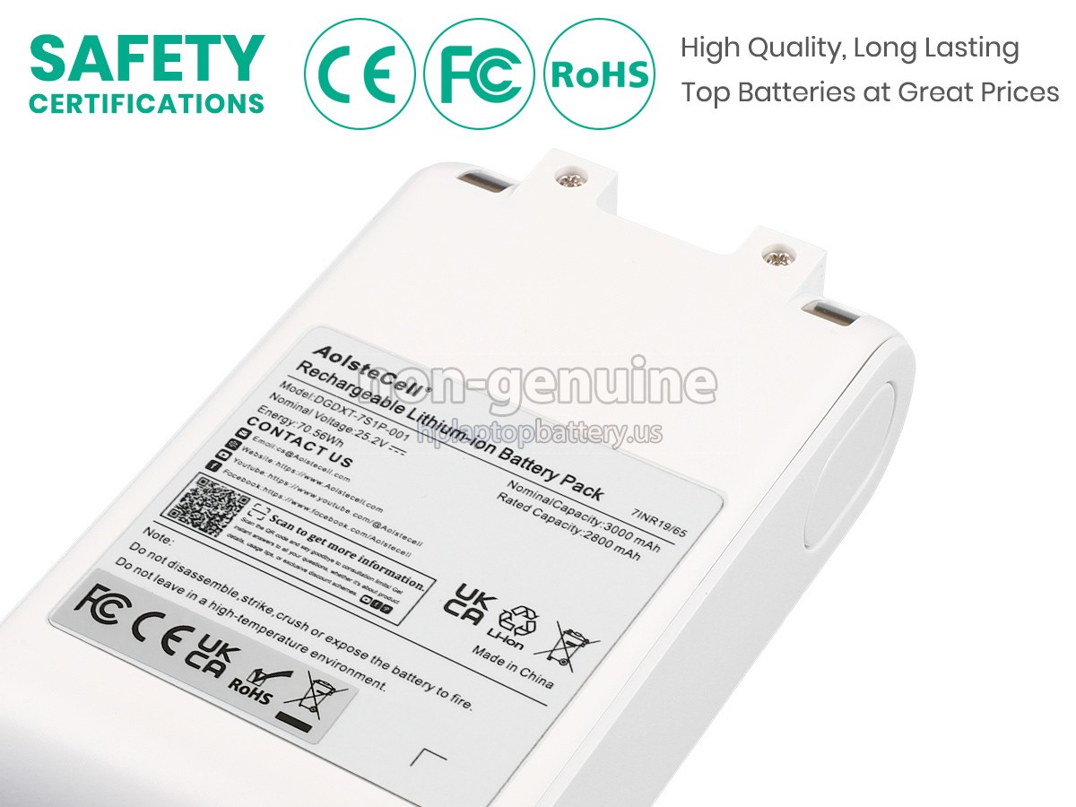 replacement XiaoMi DGDXT-7S1P-001(7INR19/65) battery