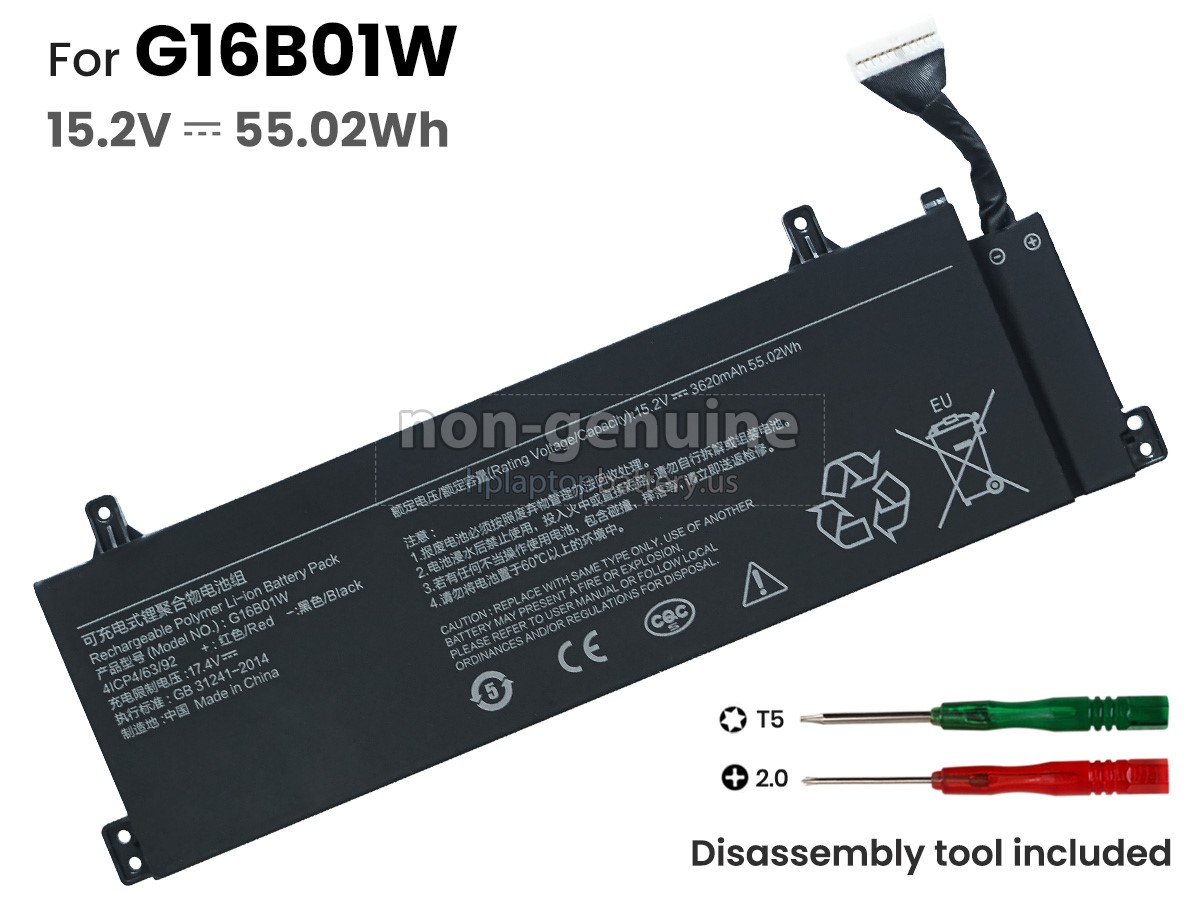 replacement XiaoMi REDMI G 16.1 GAMING LAPTOP battery