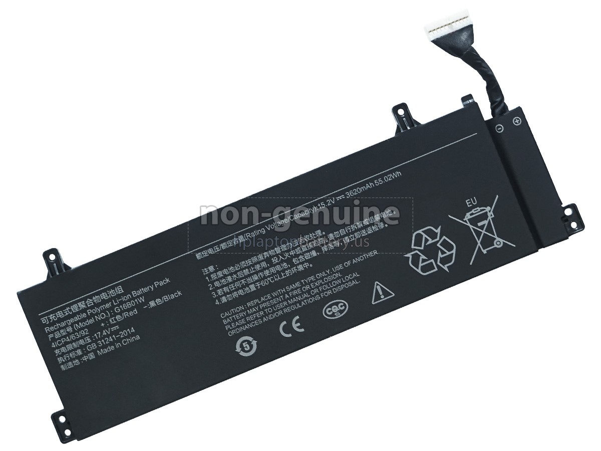 replacement XiaoMi REDMI G 16.1 GAMING LAPTOP battery