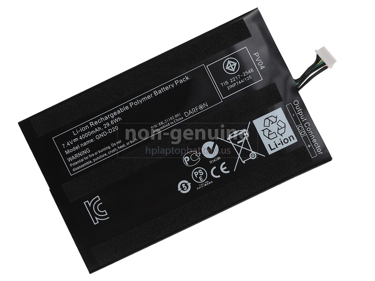replacement Gigabyte GND-D20 battery