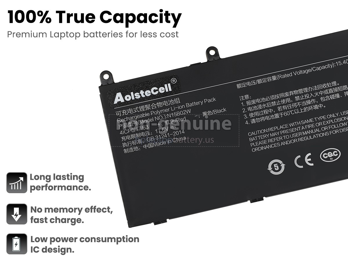 replacement XiaoMi MI RUBY 15.6 battery