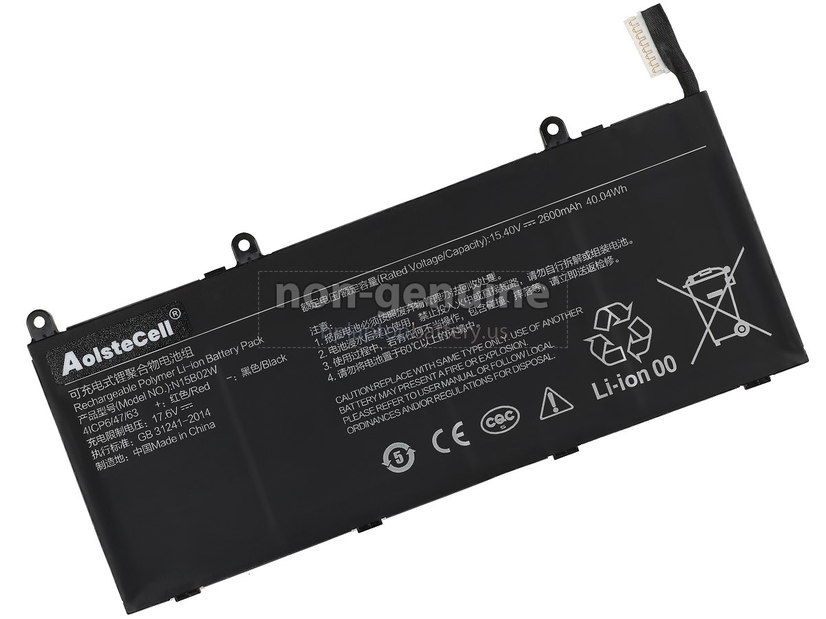 replacement XiaoMi MI RUBY 15.6 battery