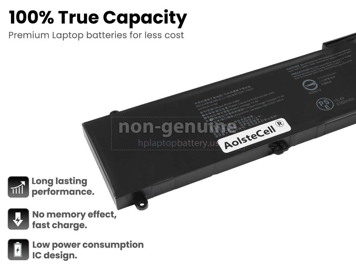 replacement Razer BLADE 16 2023 GEFORCE RTX 4080 battery