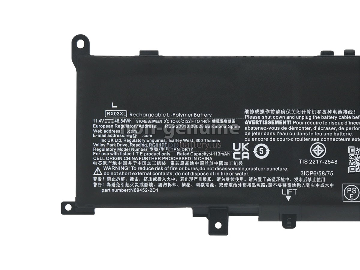replacement HP TPN-DB1Z battery