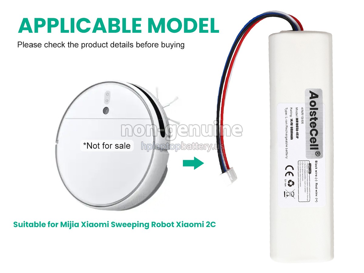 replacement XiaoMi MOP 2 battery