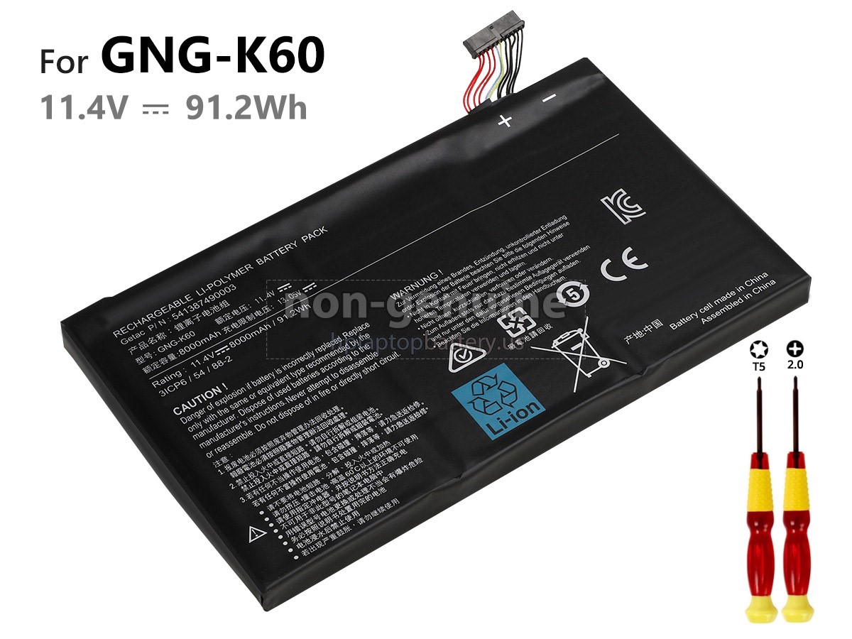 replacement Gigabyte P56XT V7 C52W10-FR battery