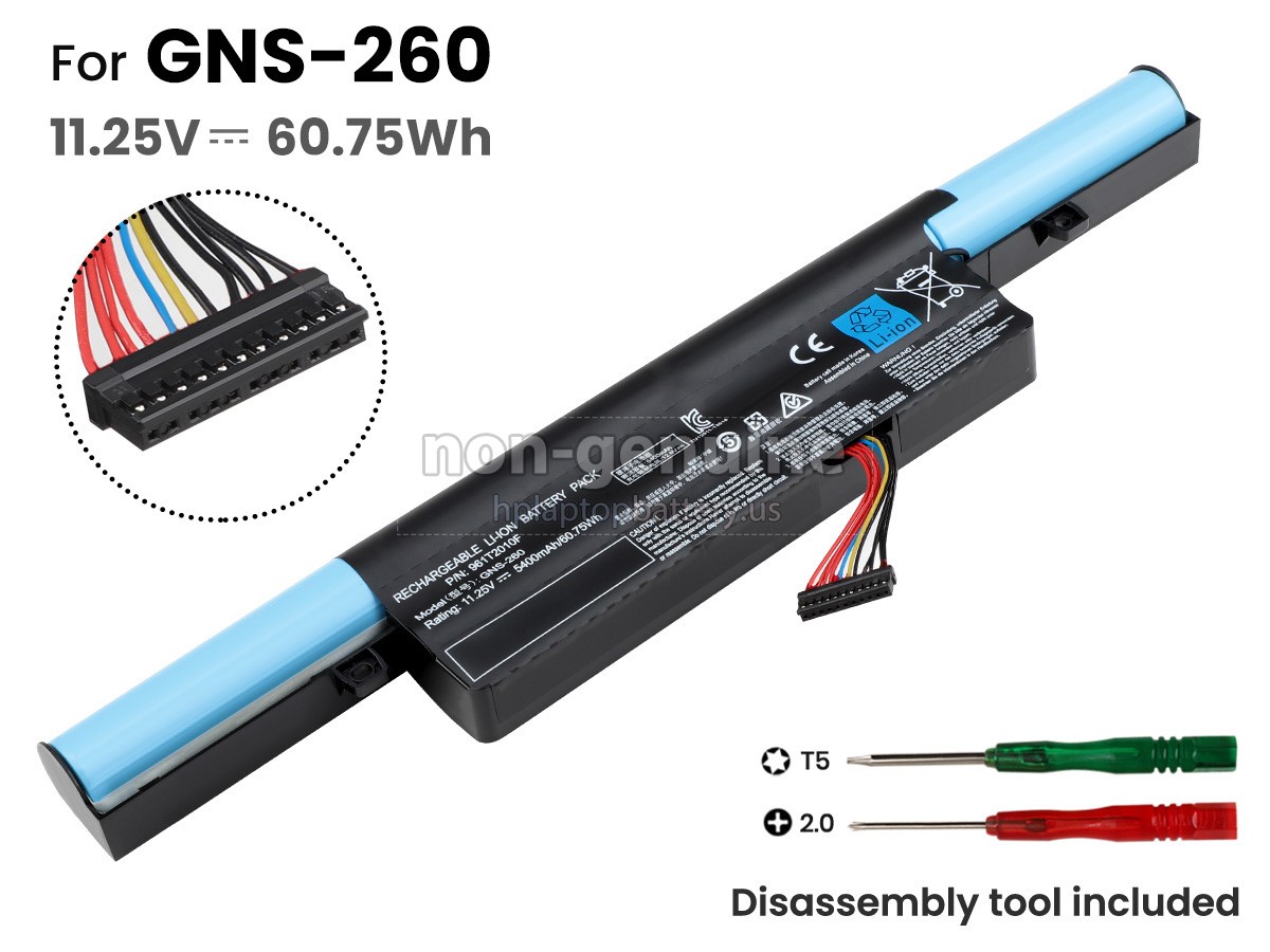 replacement Gigabyte P55W V6 battery