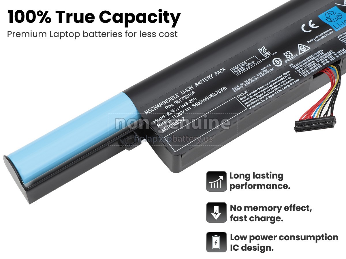 replacement Gigabyte P55W V6 battery