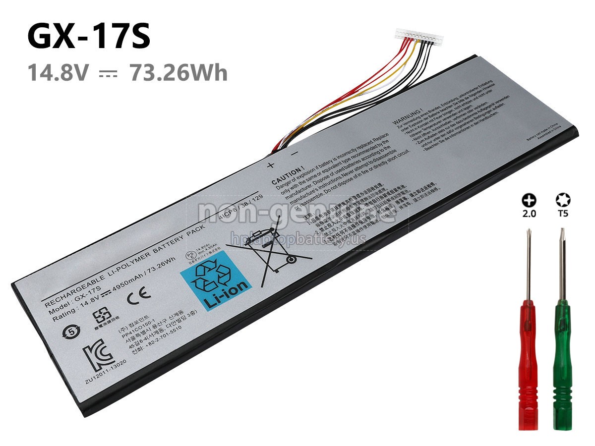 replacement Gigabyte AORUS X3 PLUS V6 battery