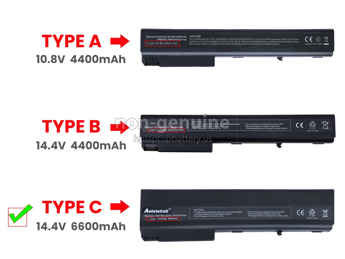 replacement HP Compaq Business Notebook NX8240 battery