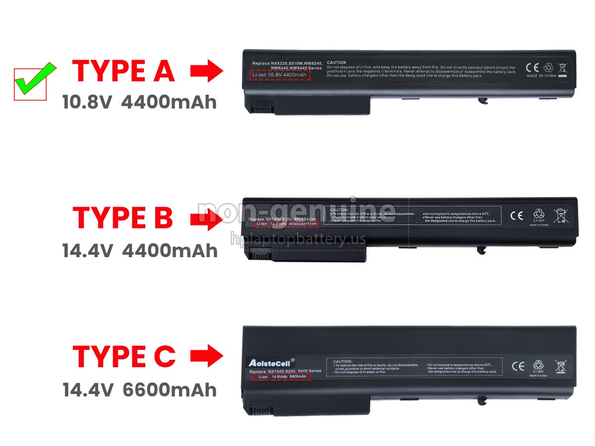 replacement HP Compaq Business Notebook NX9400 battery
