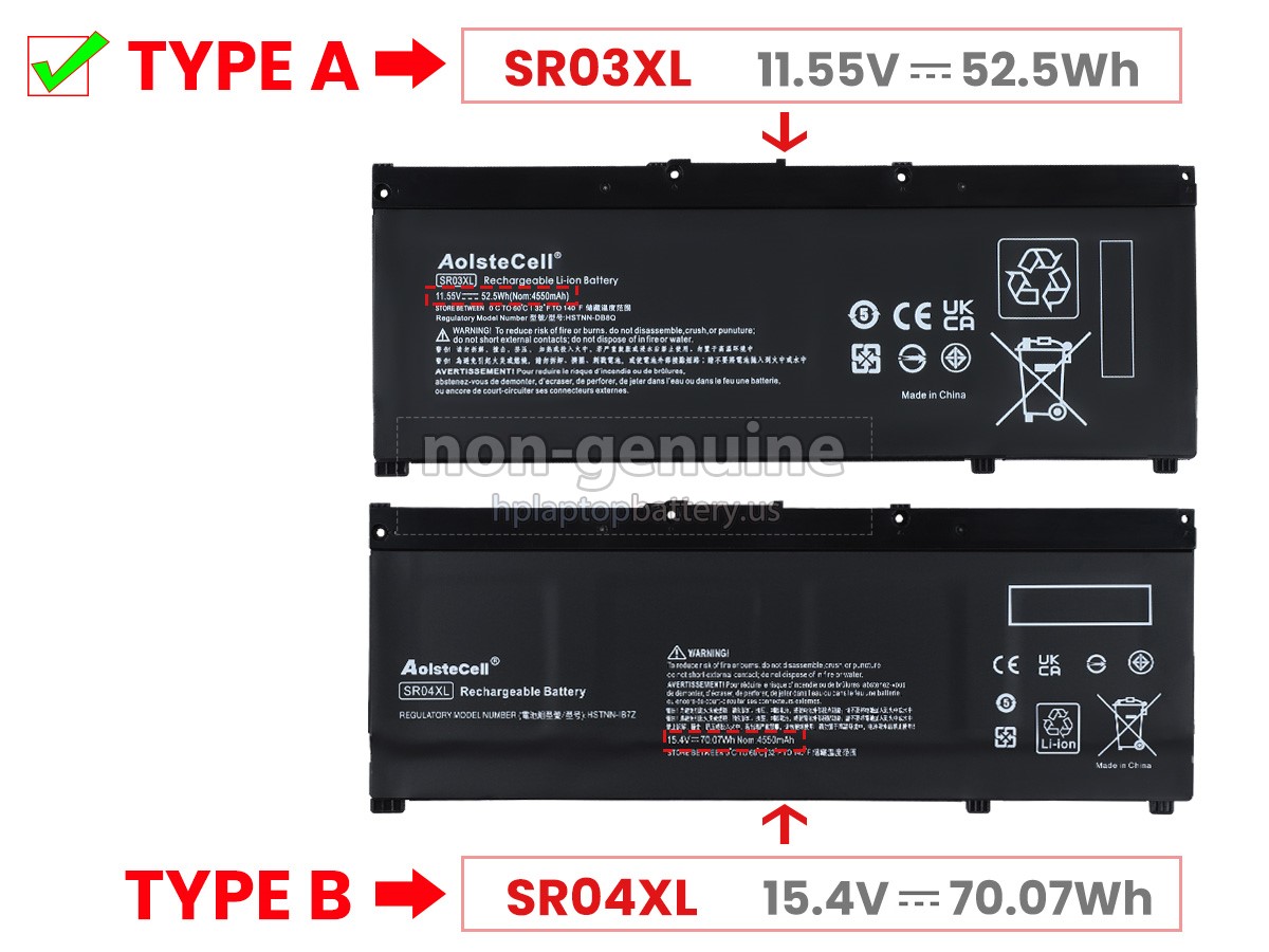 replacement HP Omen 15-DC1002NT battery