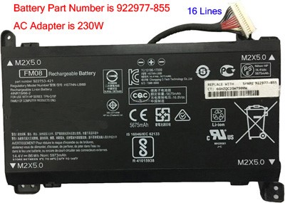 HP Omen 17-AN006NU battery